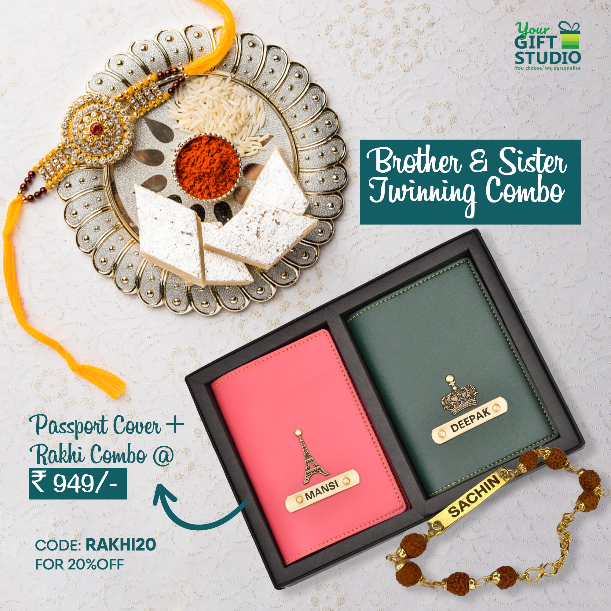 Best Personalized Raksha Bandhan Gifts in India I YOUR GIFT STUDIO