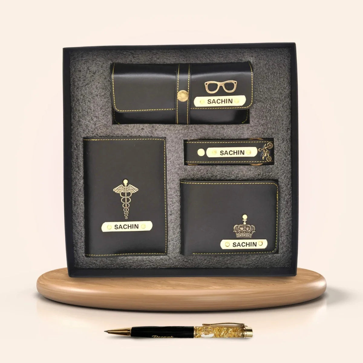 Personalized Pen All in One Men's Combo (4 pcs) Black Your Gift Studio