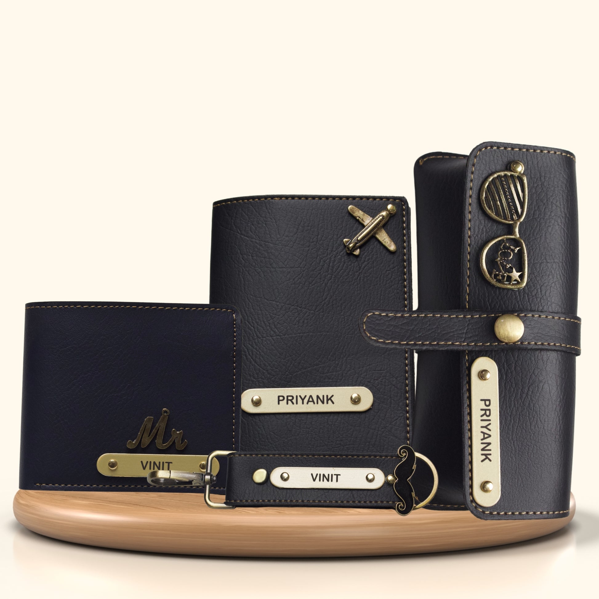 Personalized All in One Men's Combo (4 pcs) Black