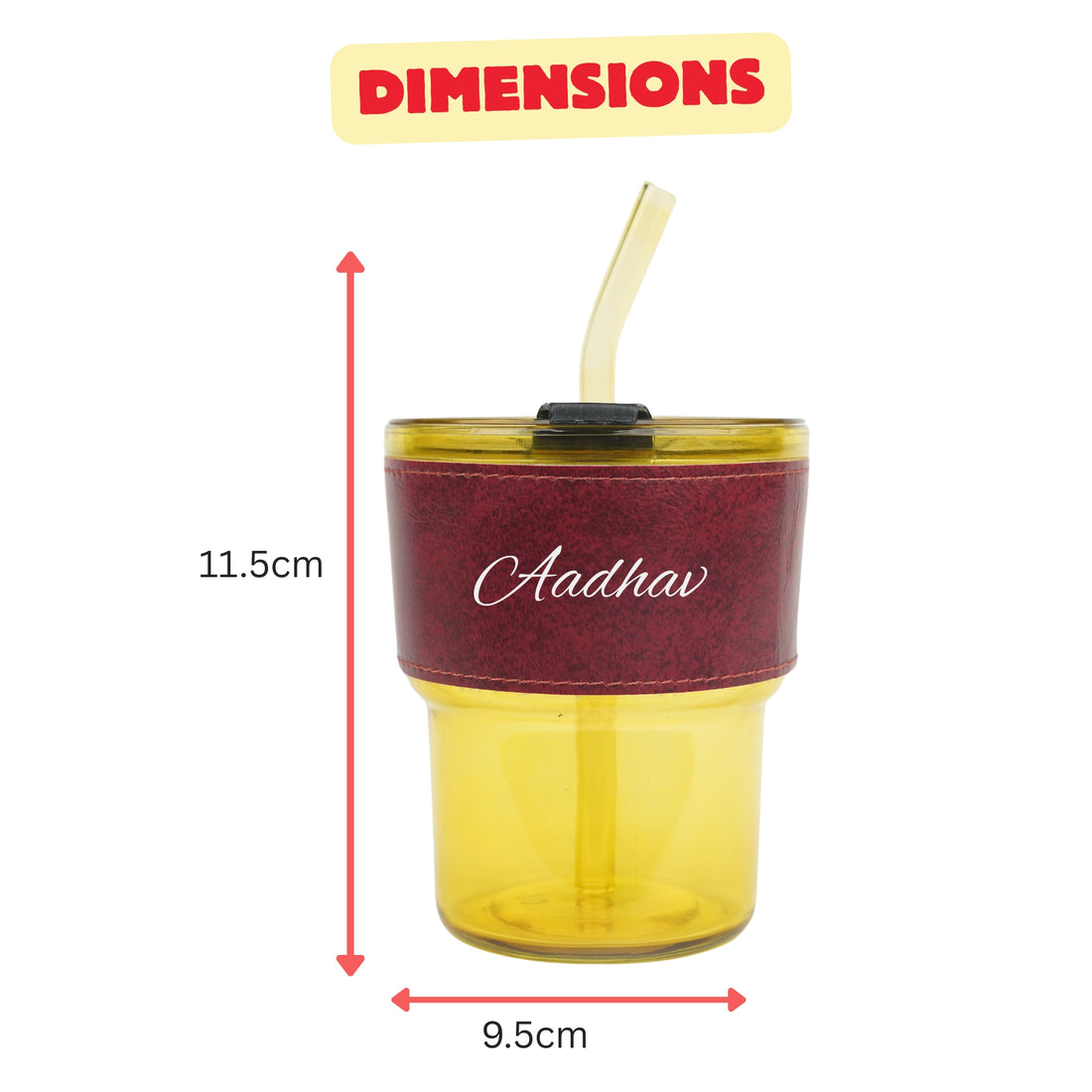 Personalized Leather Sleeve Coffee Tumbler-Wine