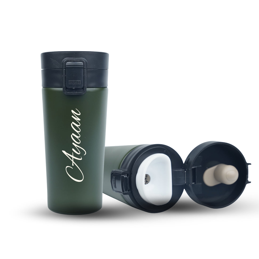Personalized Stainless Steel Travel Mug-Green