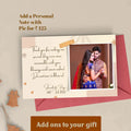 Add your personal note and polaroid picture to customise the gifts and give it a personal touch.