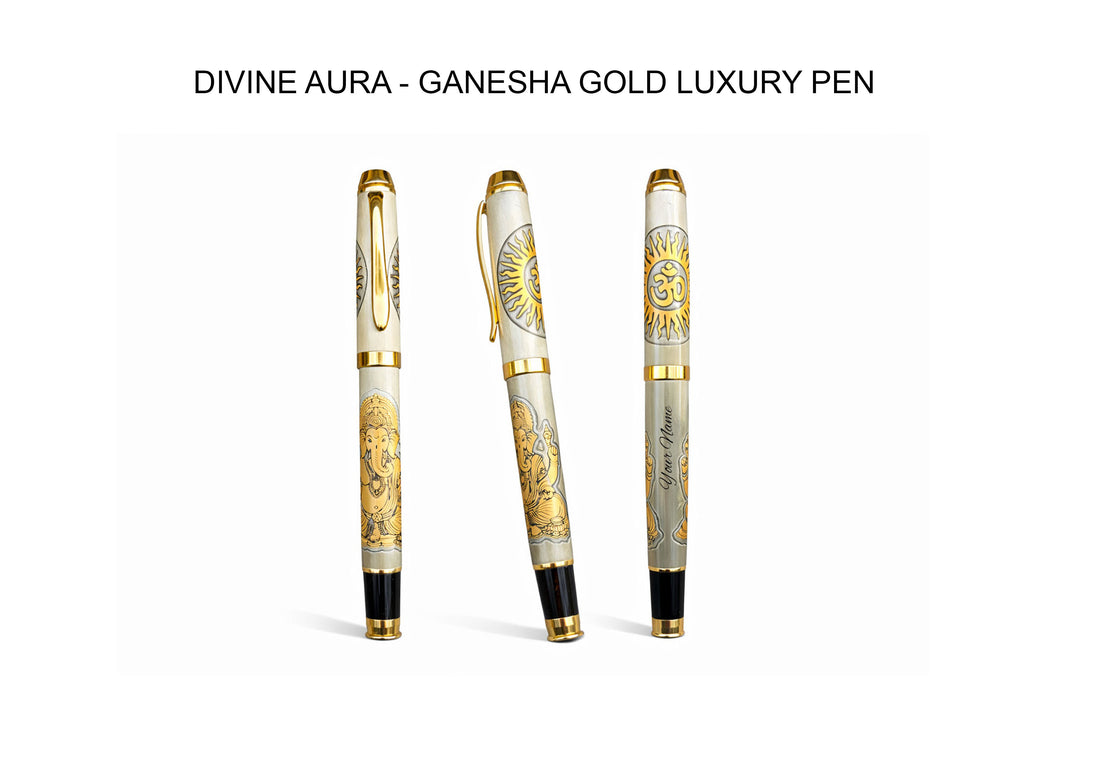 DIVINE AURA-GANESHA GOLD LUXERY PEN