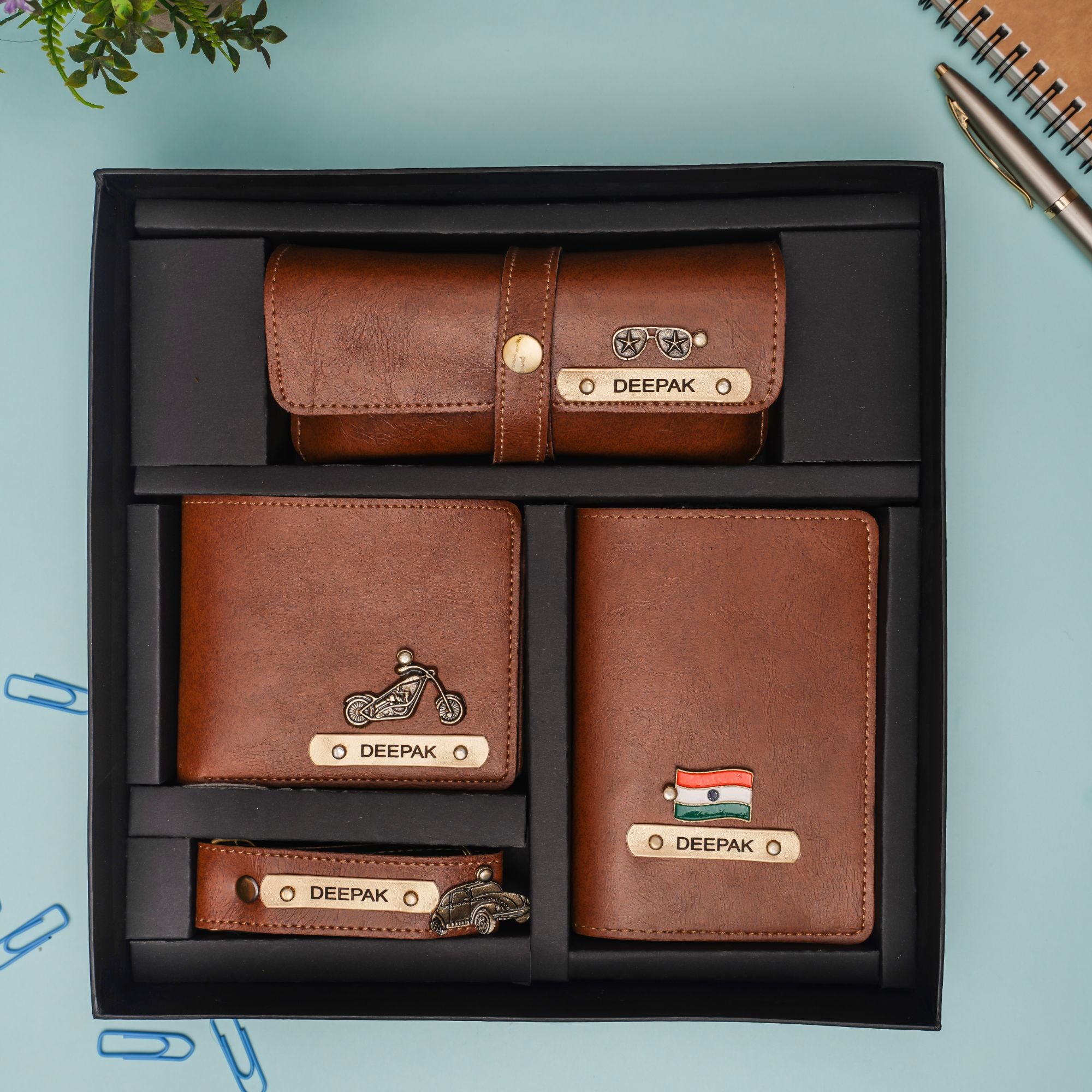 Personalised Genuine Real Leather Cowhide Bifold Wallet, Monogram Custom  Engraved Gift for Him/Father/Groomsmen/Dad/ Husband Anniversary – Yoonek  Gifts