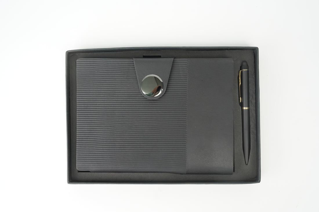 Nexon Flip Diary+ Classic Metal Pen-Black