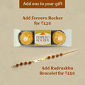 ferrero rocher chocolate and rakhi bracelet for your brother