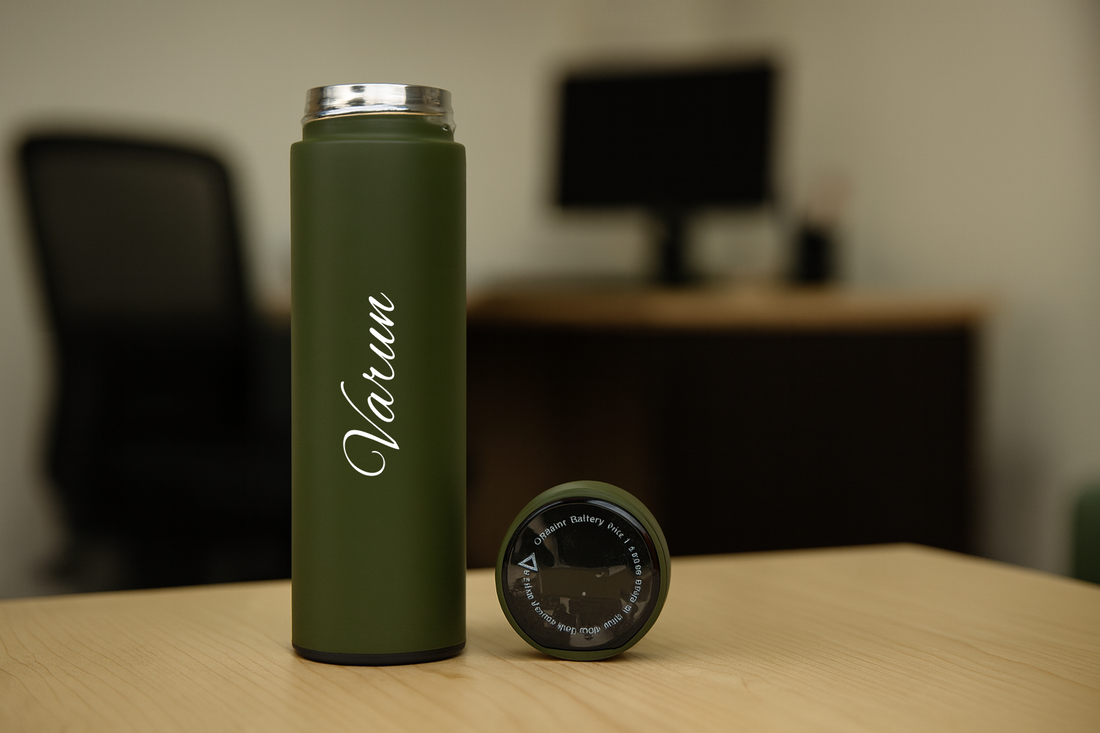 Personalized Temperature Bottle-GREEN