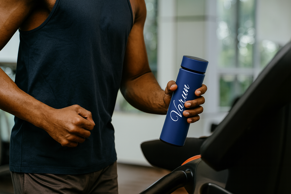 Personalized Temperature Bottle-BLUE