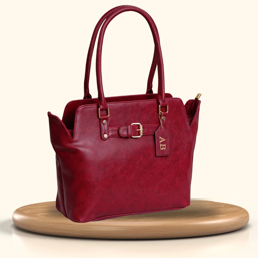 Classy Leather Customized Hand Bag 1.0 - Maroon