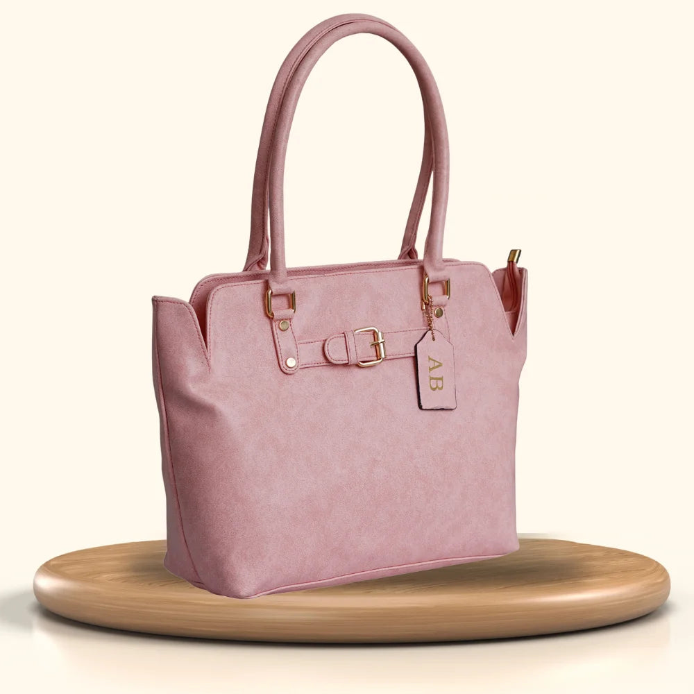 Classy Leather Customized Hand Bag 1.0 - Peach