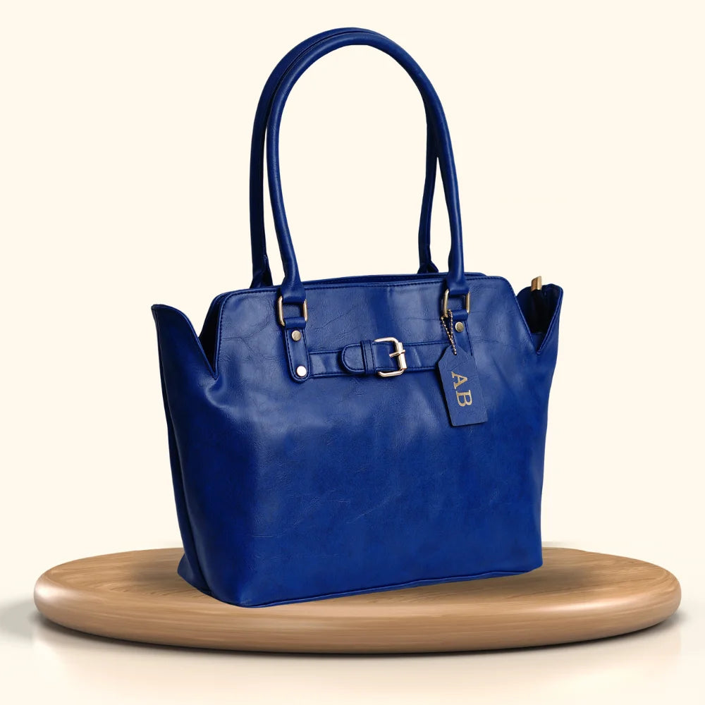 Classy Leather Customized Hand Bag 1.0 - Royal Blue