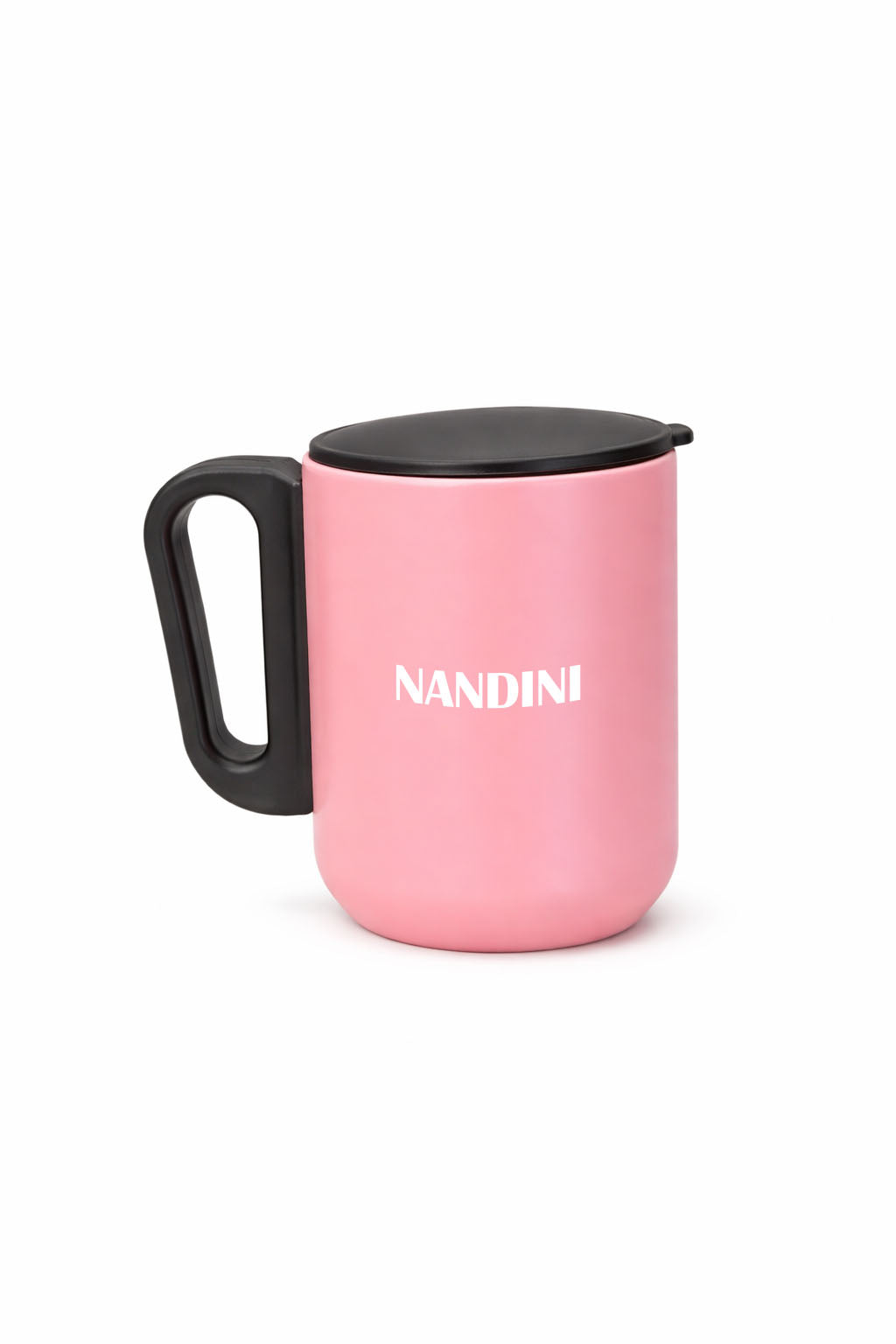Blush Pink Stainless Steel Mug with Handle