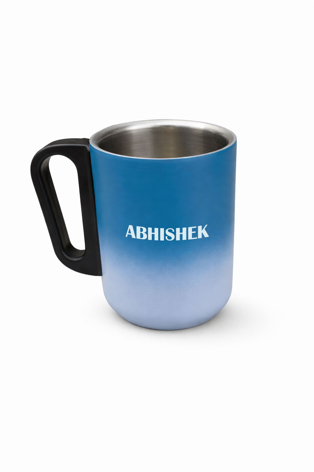 Denim Blue-Stainless Steel Mug with Handle