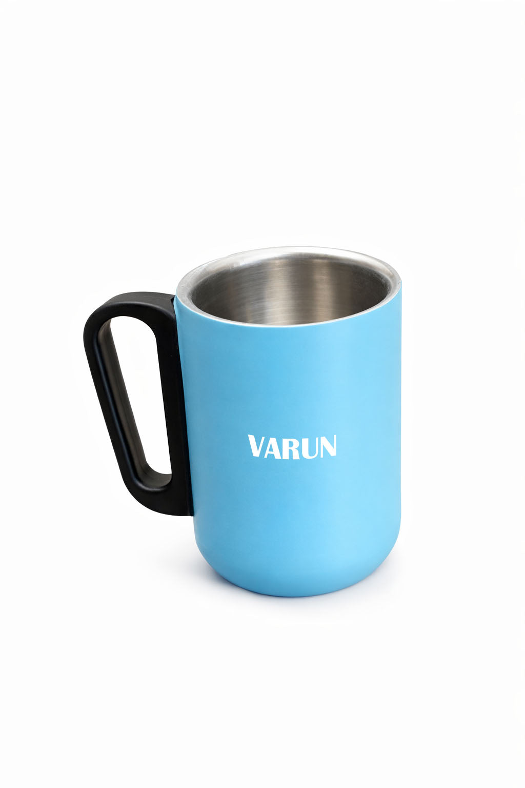Sky Blue-Stainless Steel Mug with Handle