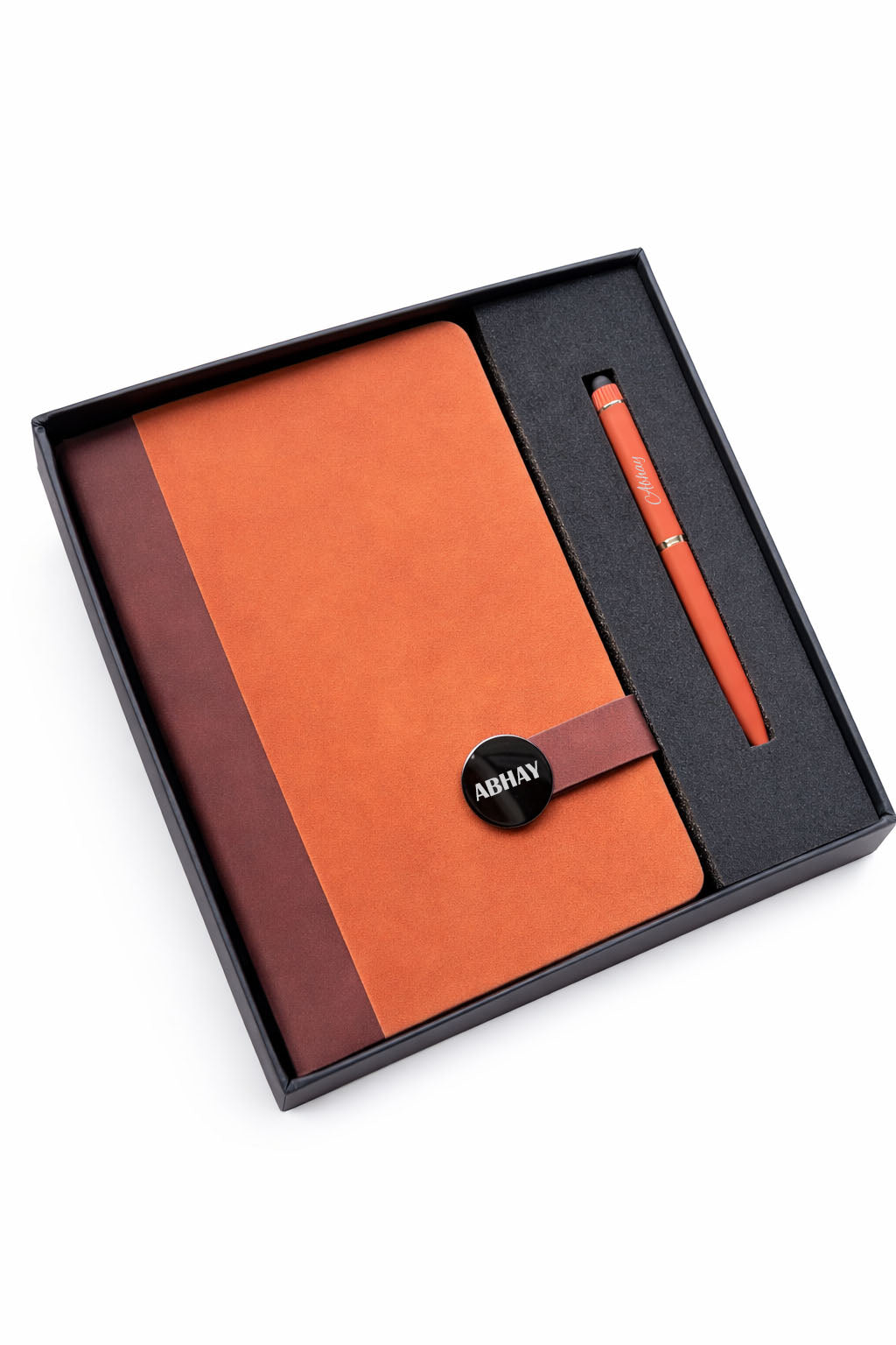 Customized Executive Slate journal Diary +Classic Metal Pen-GI29