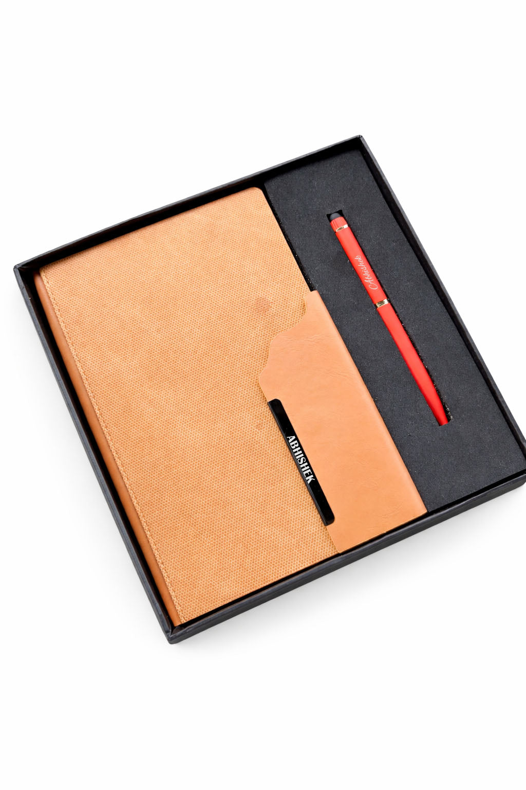 Customized Strivo Diary A3+Classic Metal pen-Tan