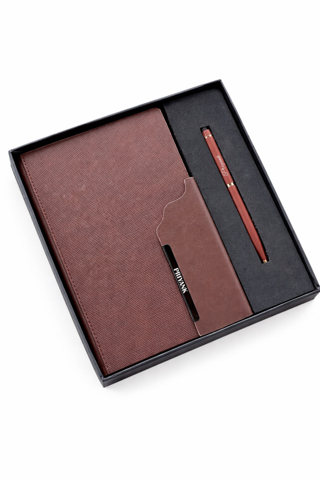 Customized Strivo Diary A3+Classic Metal pen-Brown