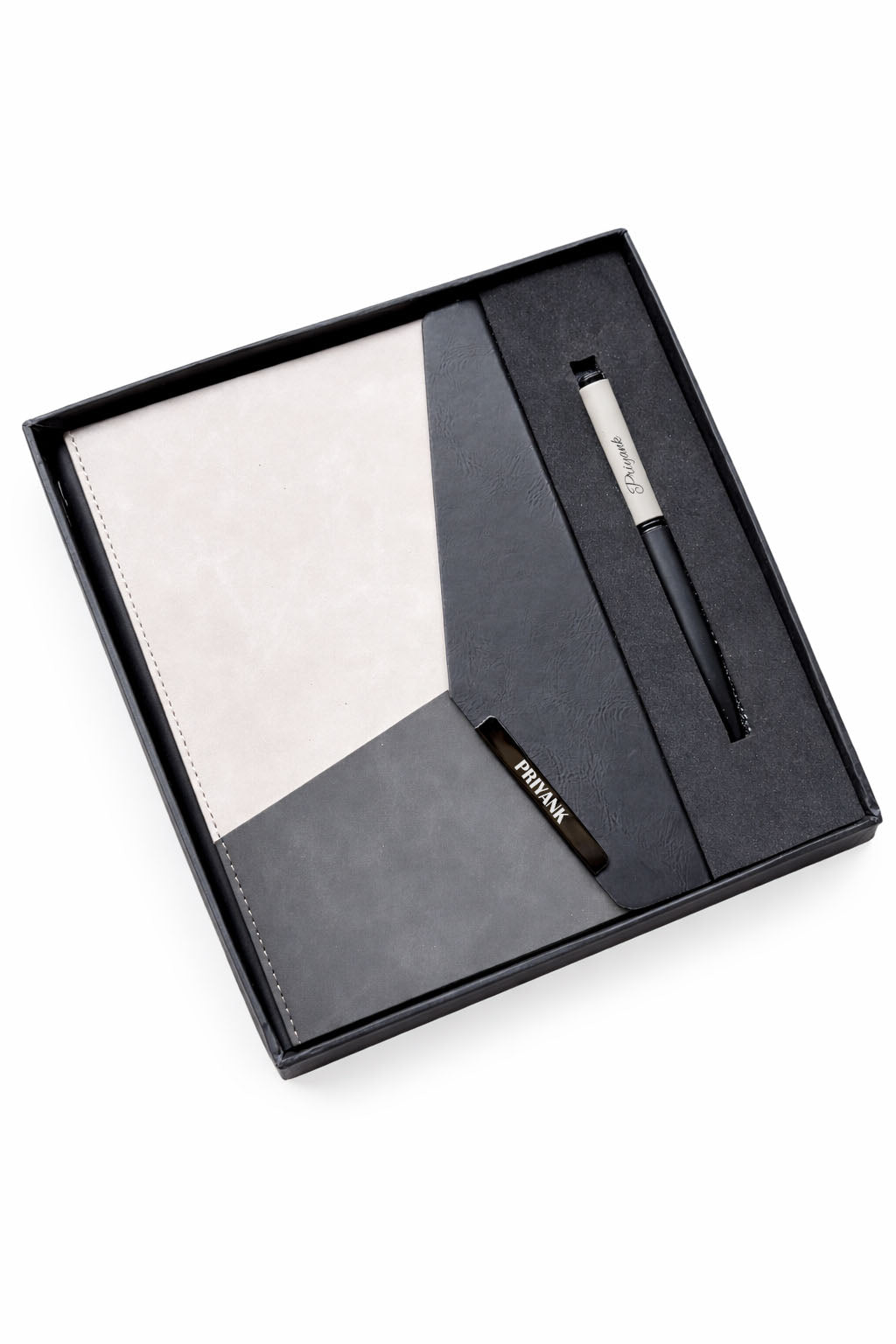 Customized Urban Edge Pro Diary A2+Classic Dual Shade Pen-Grey