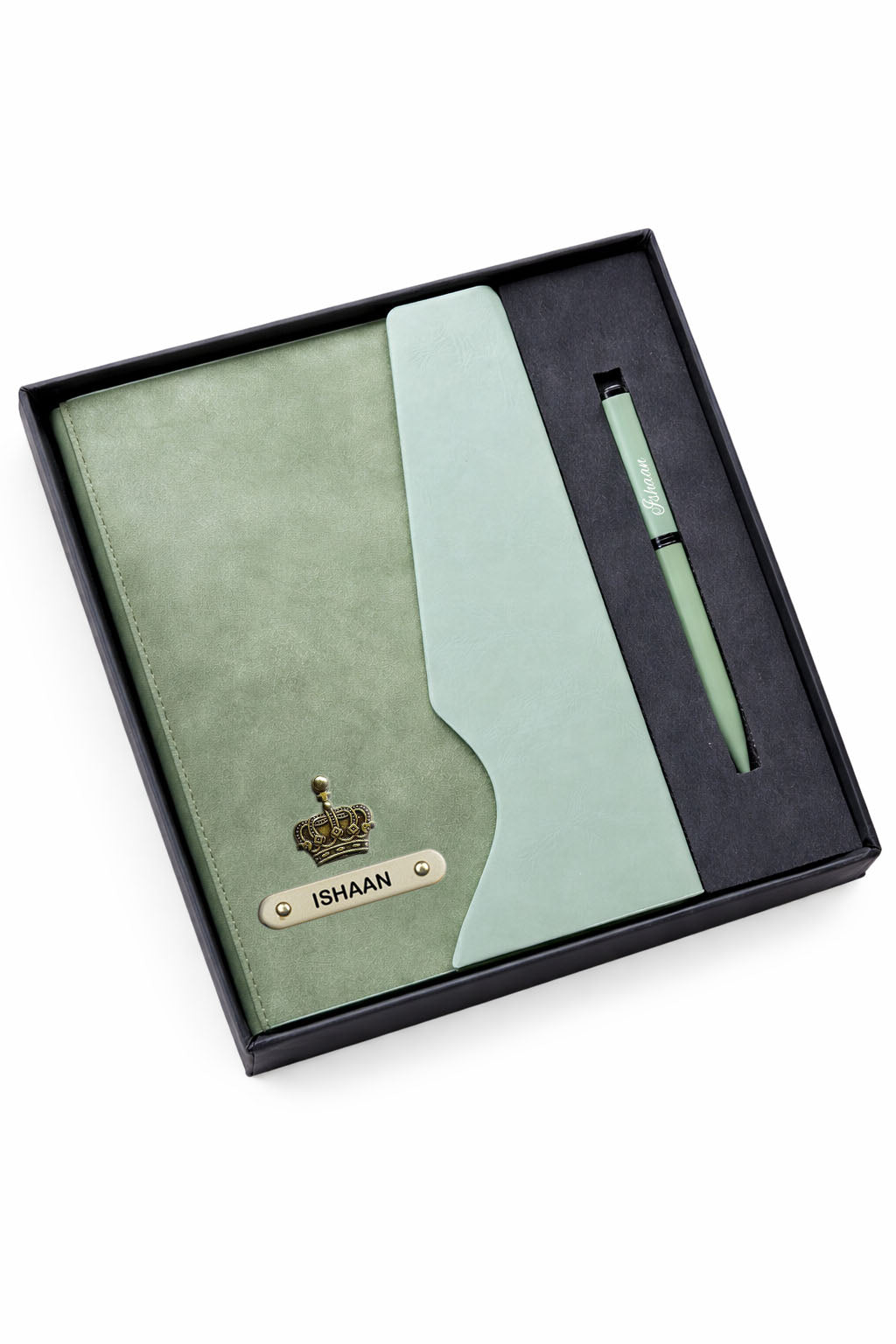 Customized Urban Eath Diary+Classic Metal Pen-A4- Green