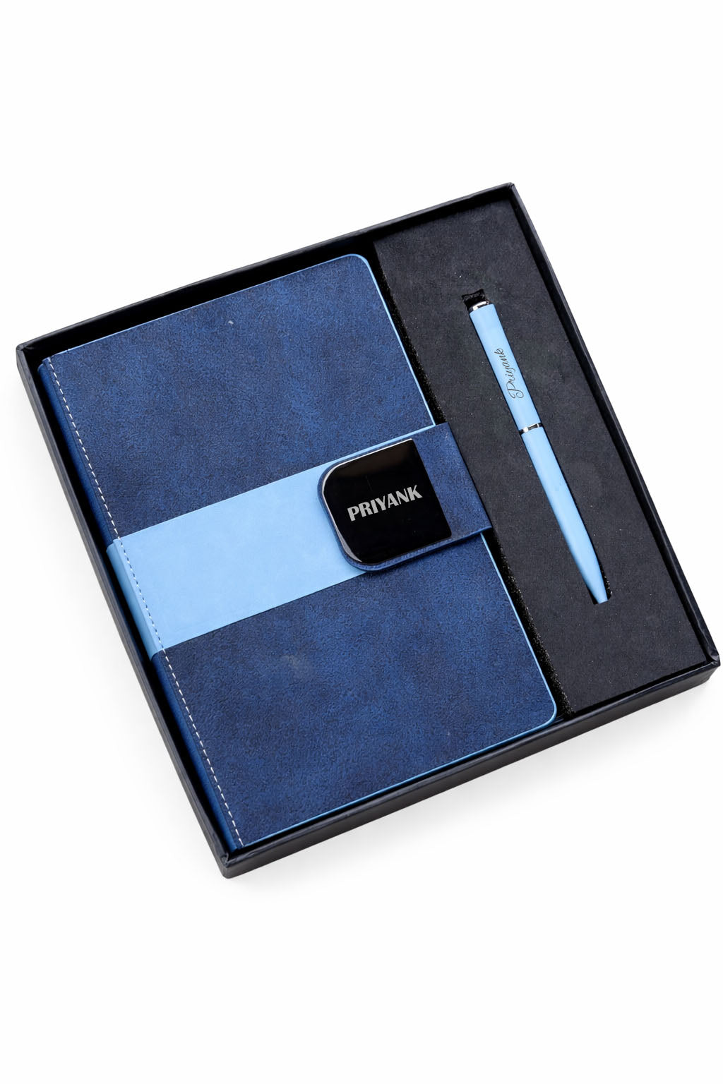 Customized Velmont Executive Diary +Classic Metal Pen-A6 Navy Blue