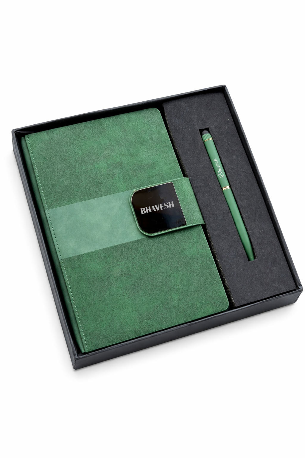 Customized Velmont Executive Diary +Classic Metal Pen-A6 Green