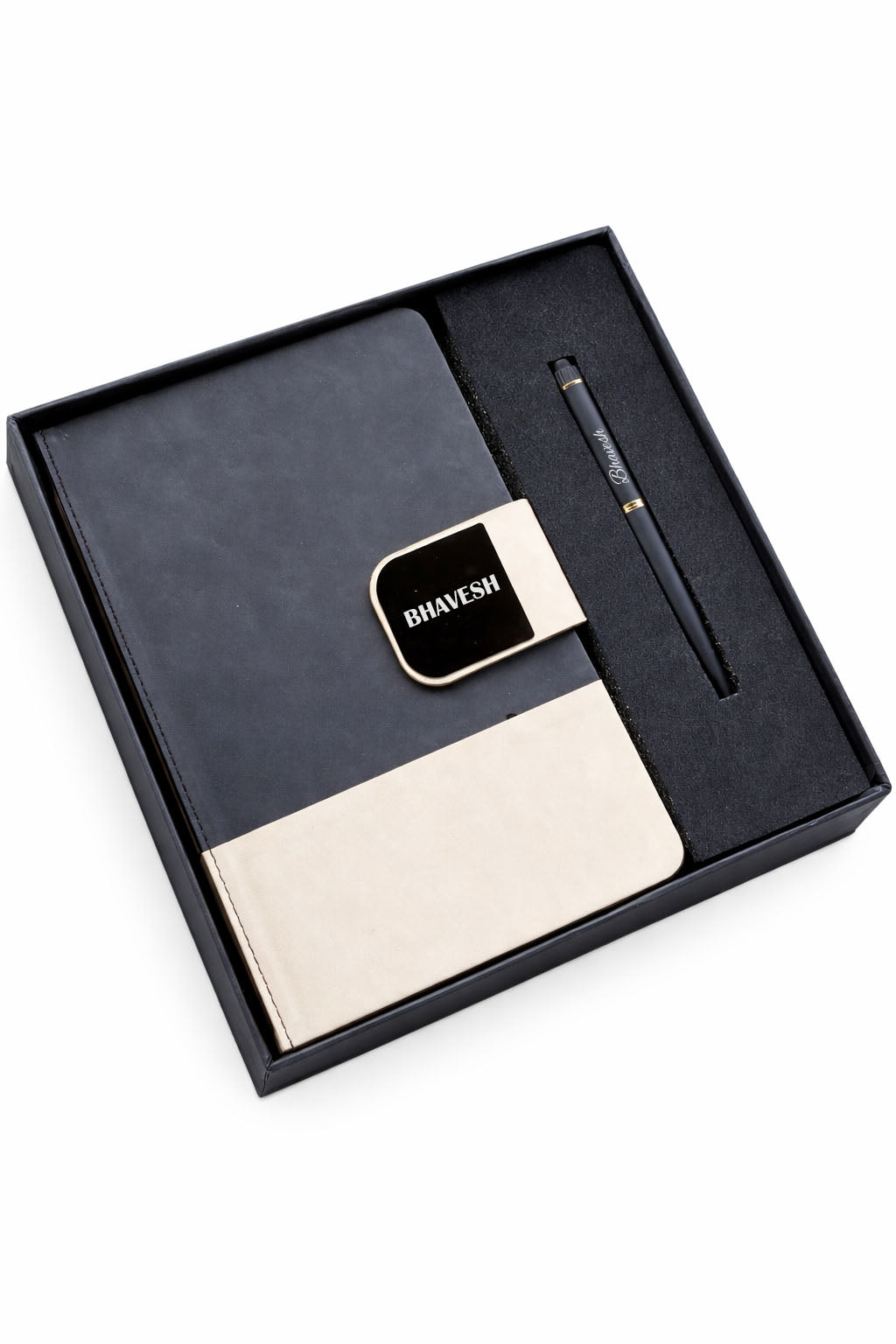 Customized Duo Tone Pro Diary+Classic Metal Pen-GI-36