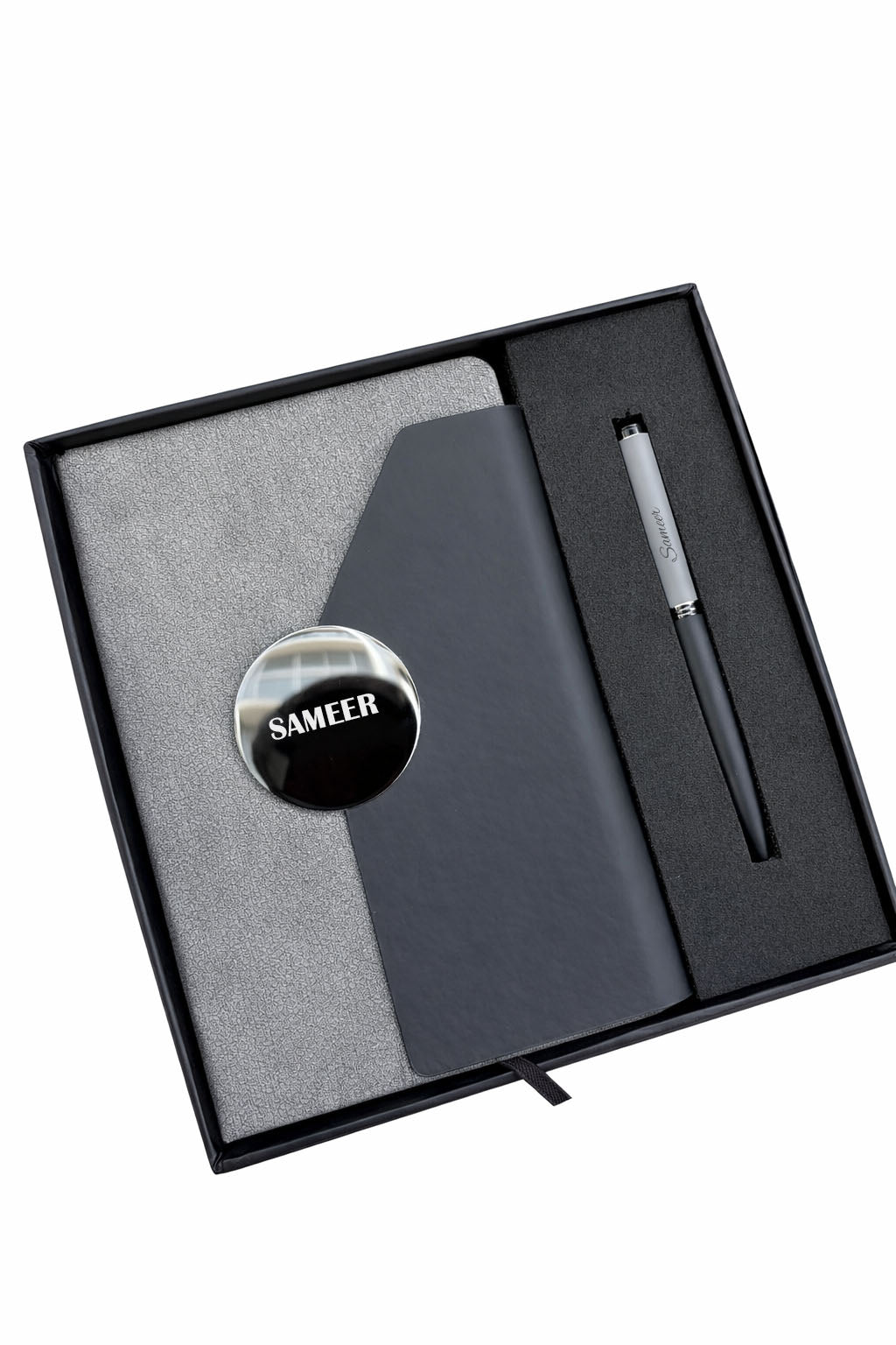 Customized Directores Diary+ Classic Dual Shade Pen-A7-Grey
