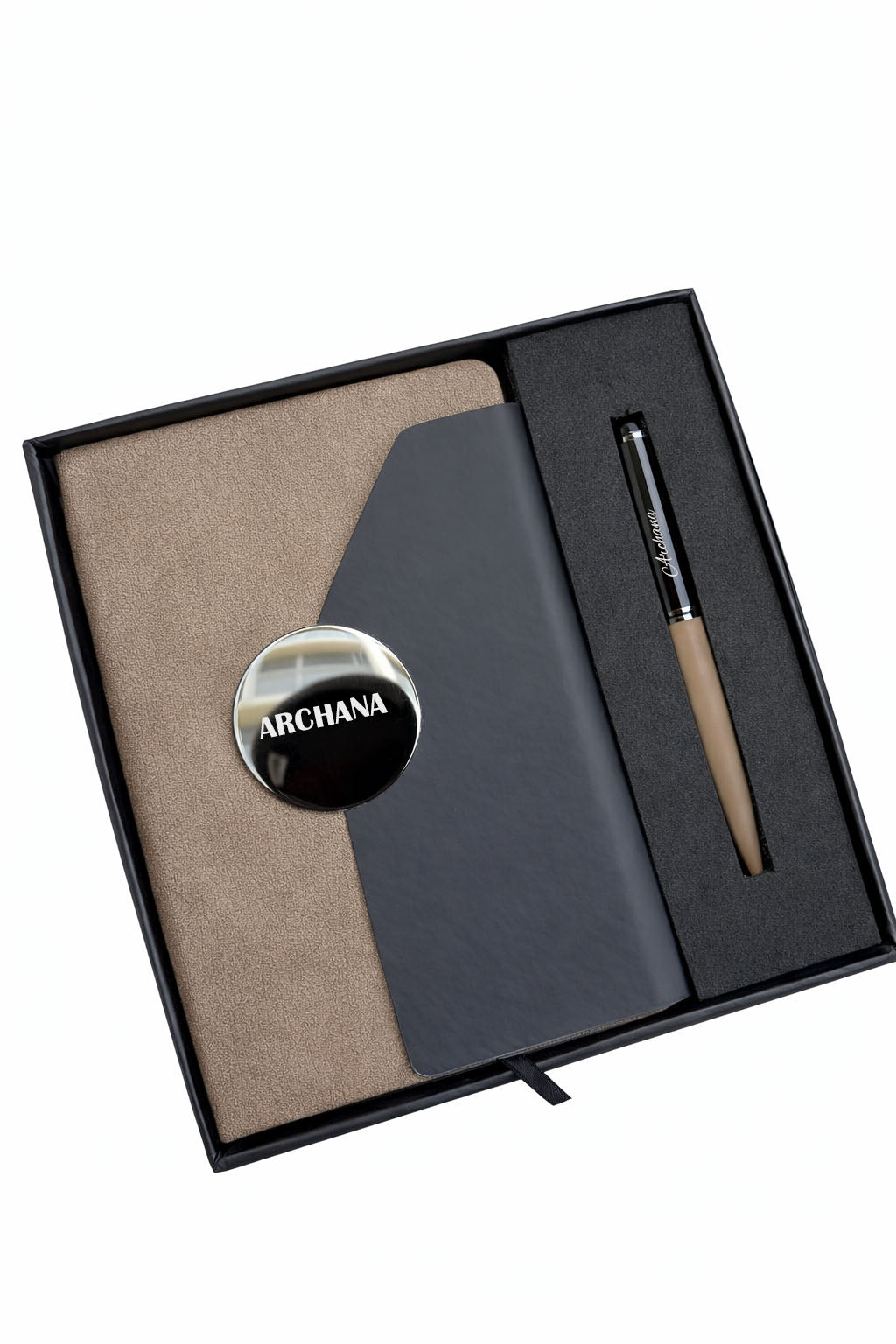 Customized Directors Diary + Classic Metal Pen-A7 Apricot