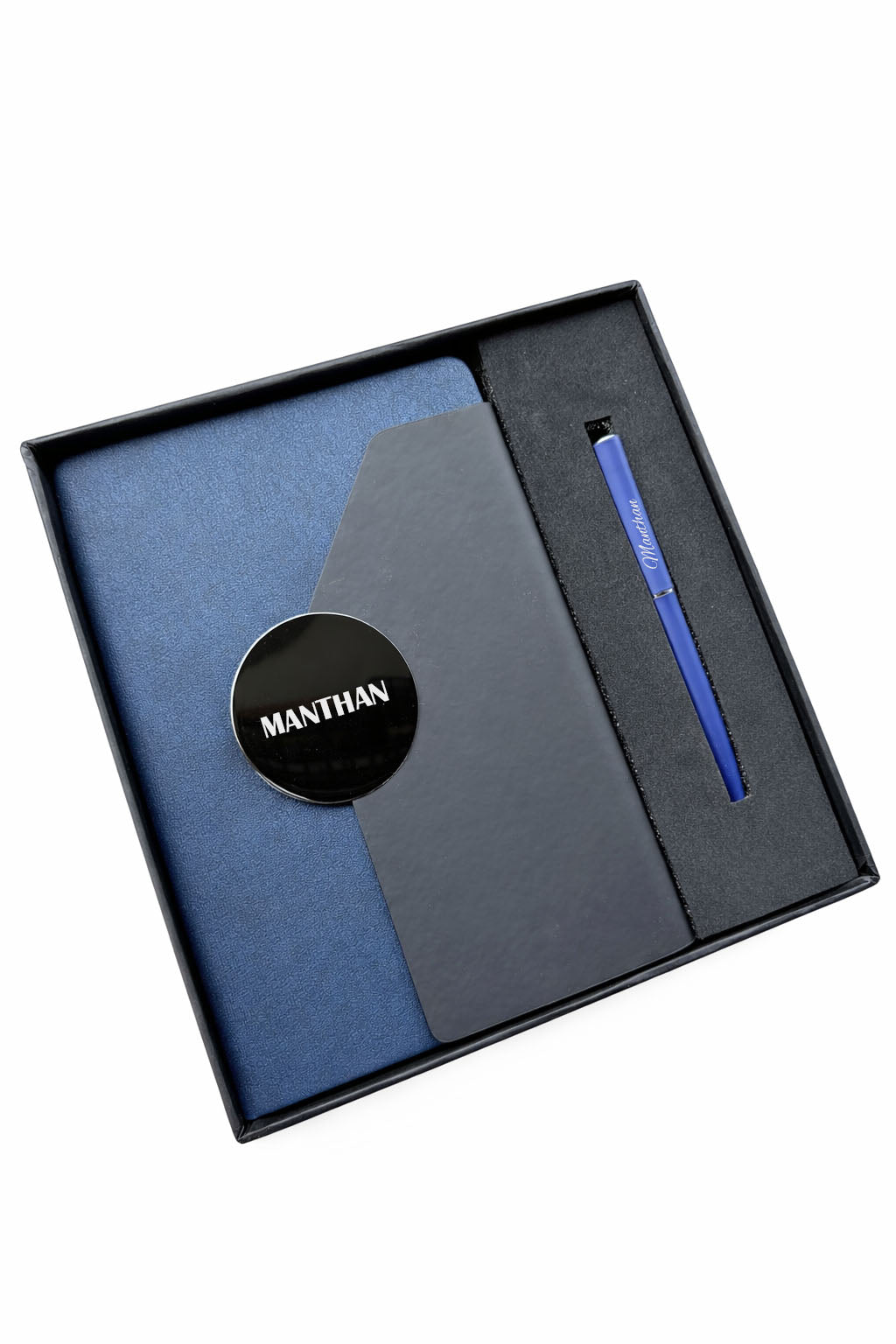 Customized Directors Diary + Classic Metal Pen-A7 Blue