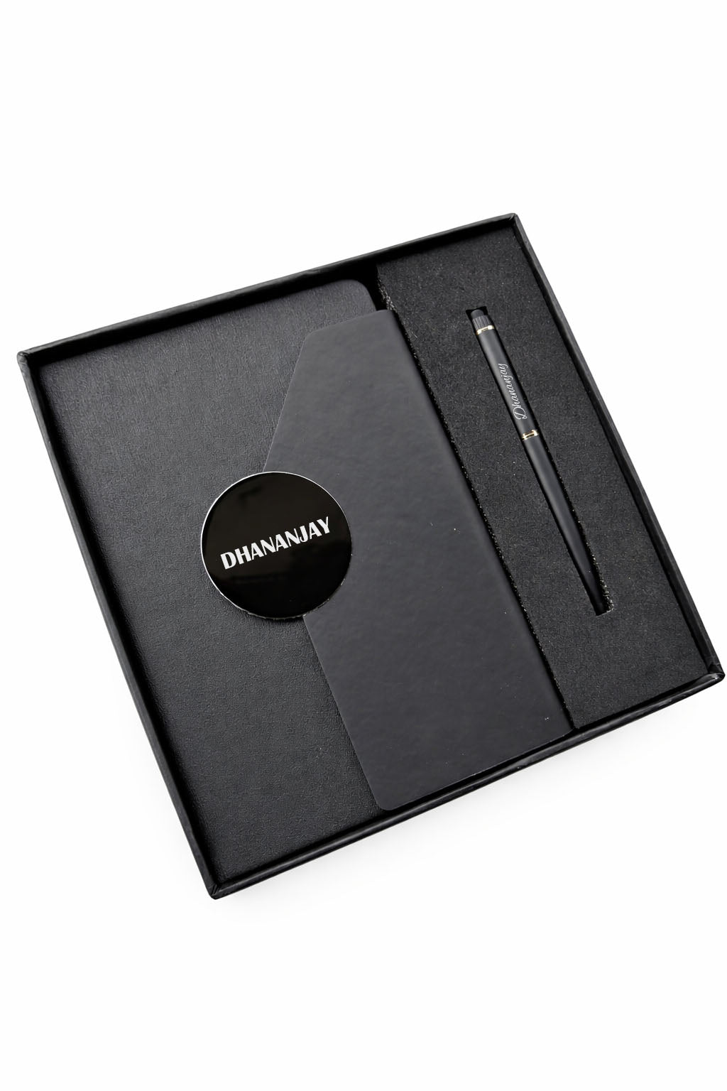 Customized Directors Diary + Classic Metal Pen-A7 Black