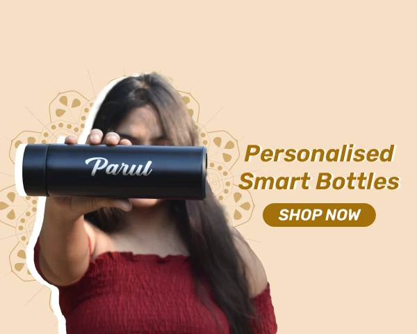 Personalized Perfect Stylish Bottle | Customized with Name | Smart Water Bottle