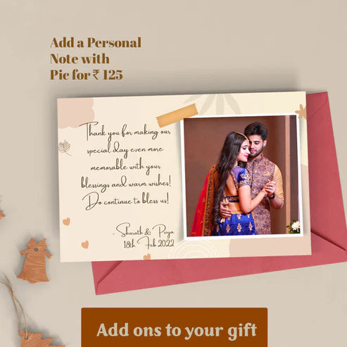 personalise note and photo for your loving partner