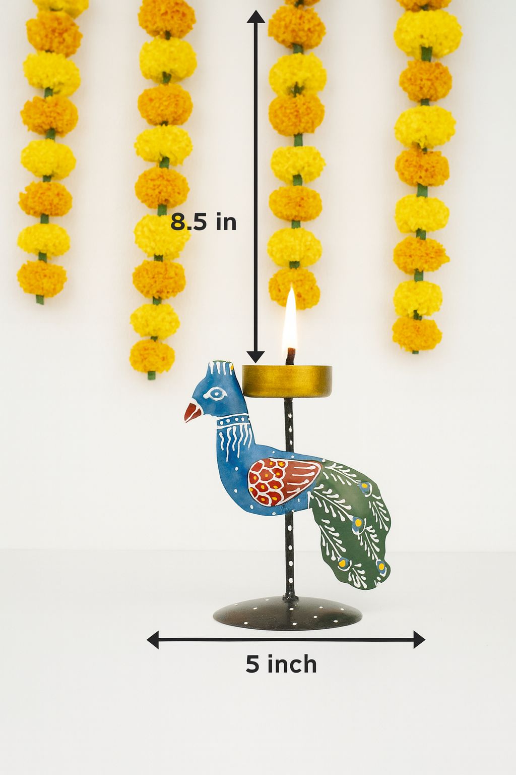 Peacock Tea Candle Premium Quality