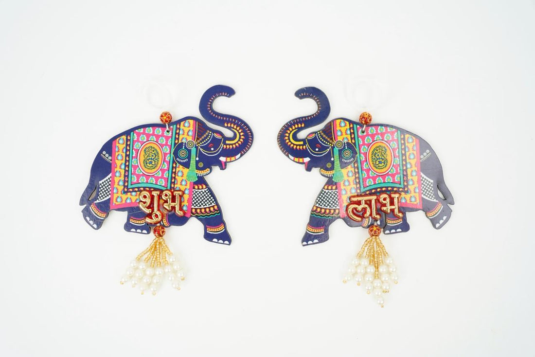 "Elephant Shubh Labh Latkan 🐘 | Premium Handcrafted Pooja & Home Decor"