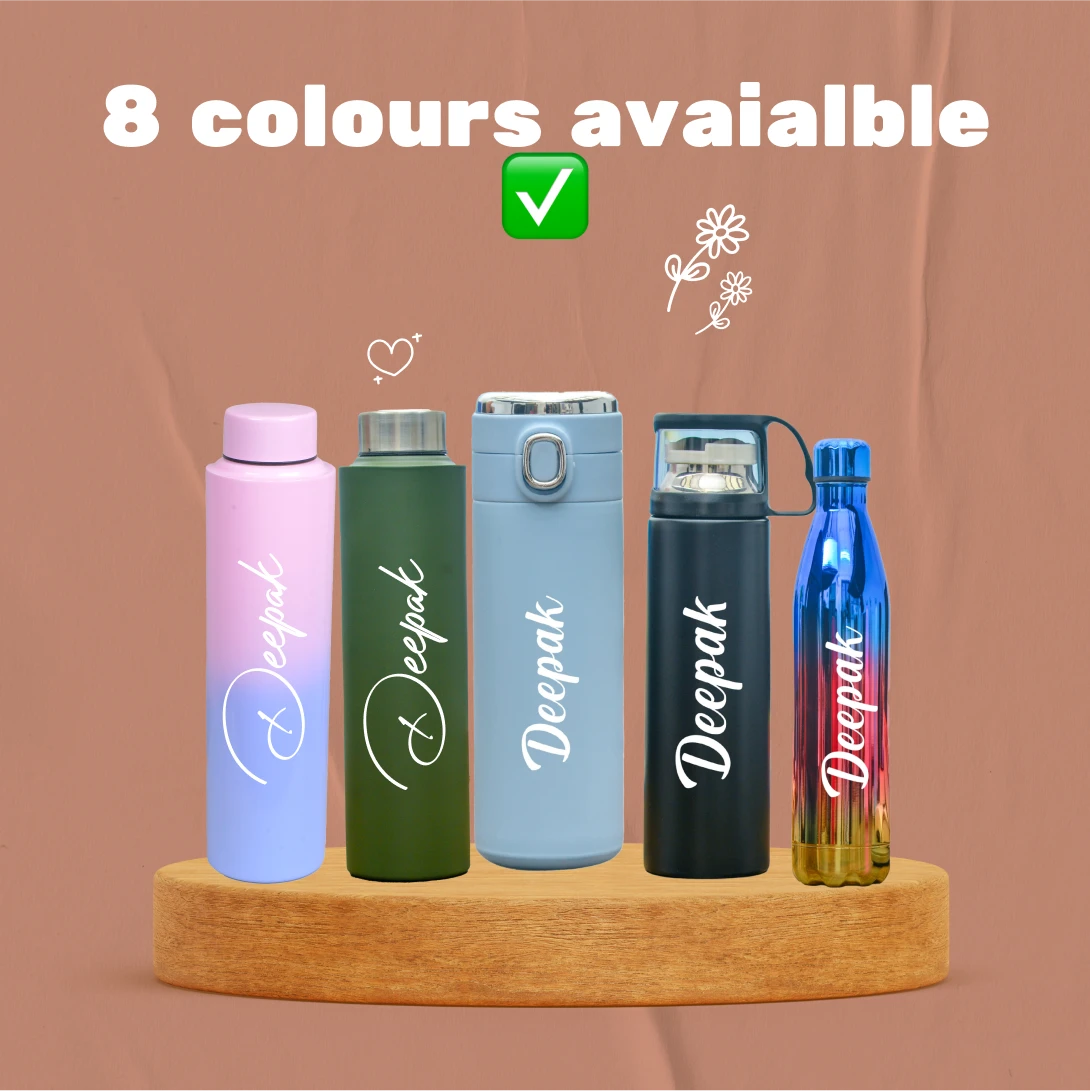 personalized classic and stylish water bottles for unisex