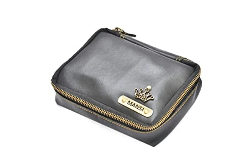 Customized Women's Tote Bag in Vogue (Product 1) + Mini Make up kit (Product 2) - Black Black