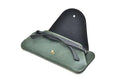 inside or open view of eyewear case 2.0- olive green