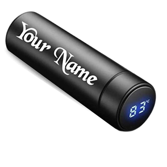Customized Bottle with Temperature display - Black