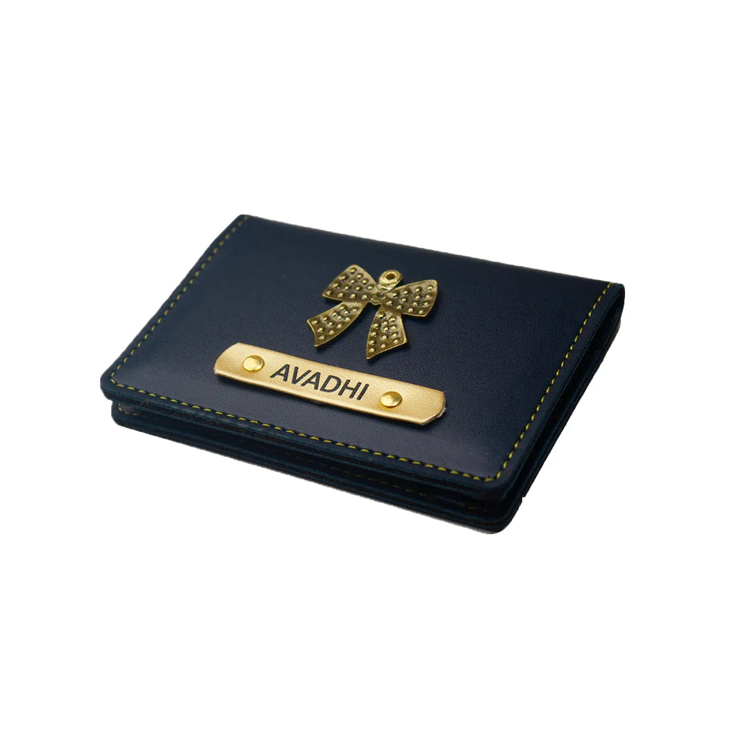 Upgrade your daily carry with this personalized vegan leather card wallet, ideal for those who prefer a minimalist look.