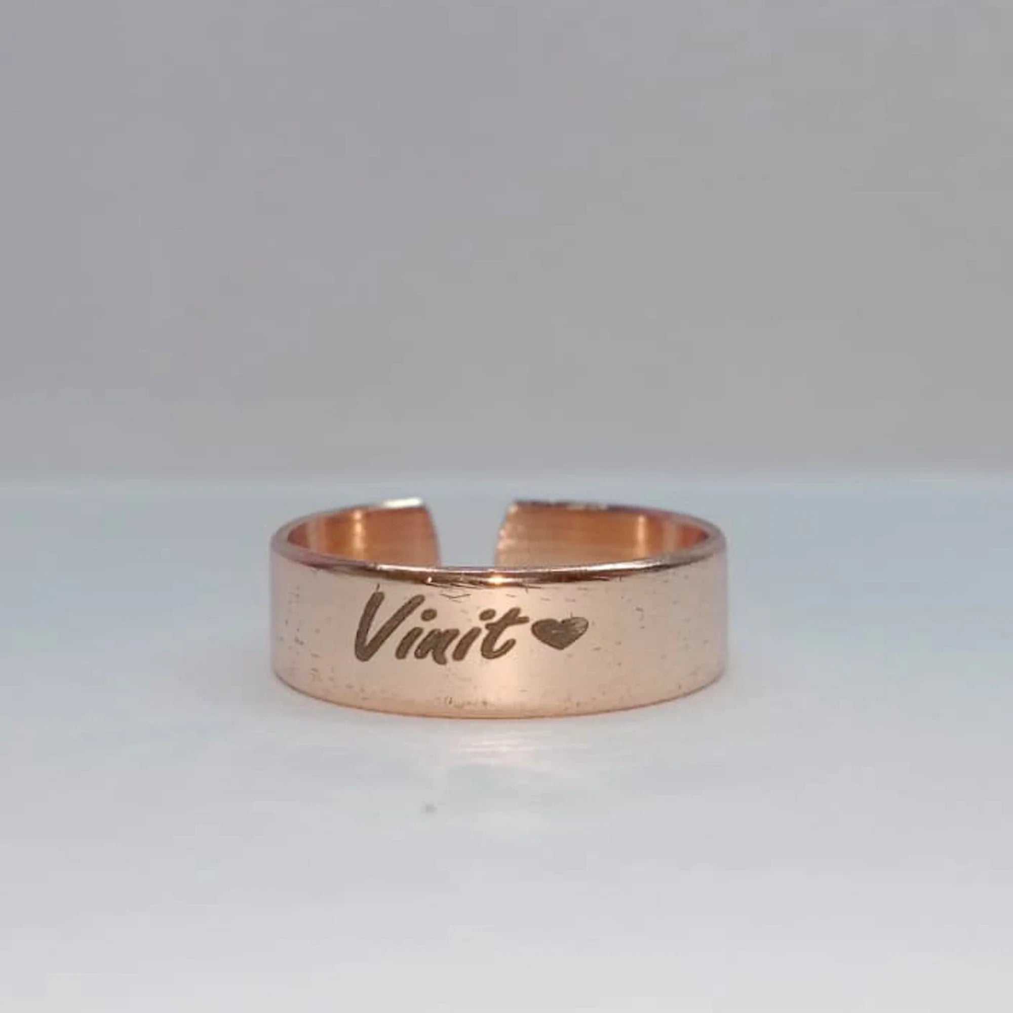 Two is Better than One Name Ring - 14K Solid Gold - Oak & Luna