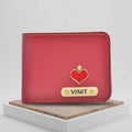 Personalized Men's Wallet - Wine.This is the best corporate gift! Always be trending and in fashion with our customized wallets. The Mens Wallet material is vegan/synthetic/faux/PU leather.This appealing, trendy, premium-quality and pocket-friendly combos are the perfect fit for every occasion, trip, travel tours and more.