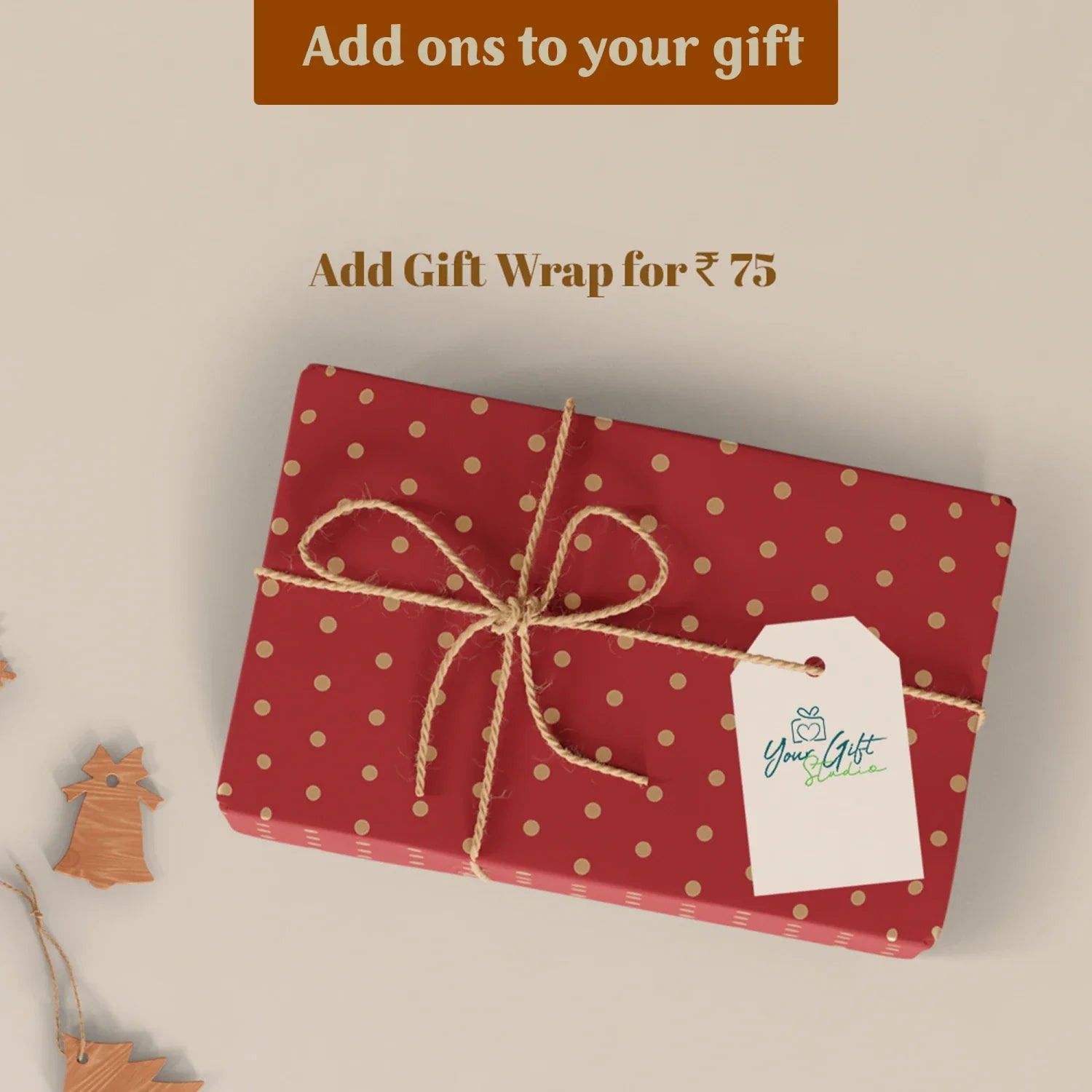 "Wrap this gift for unmatched elegance and decorative appearance. Make your partner more eager and thrilled to unwrap the surprise  "