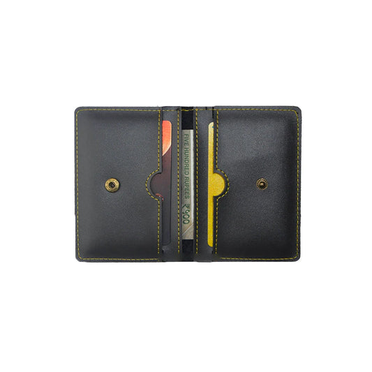 inside or open view of Customized Unisex Sleek and Stylish Wallet - grey