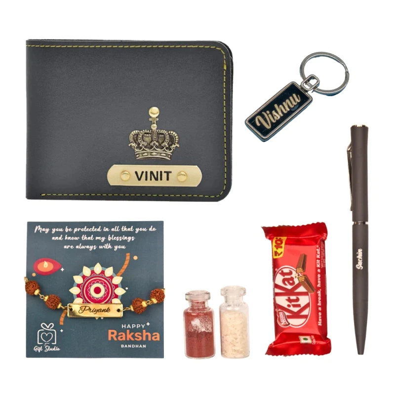 Brother Rakhi Combo With Wallet and More Things