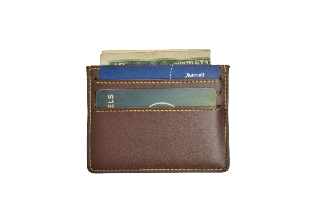 Stay organized and stylish with our personalized unisex card wallet made with premium vegan leather.