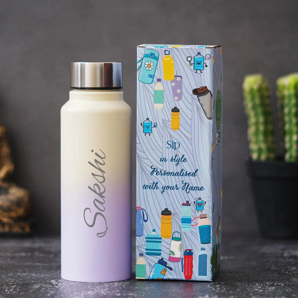 multicolor personalized water bottle