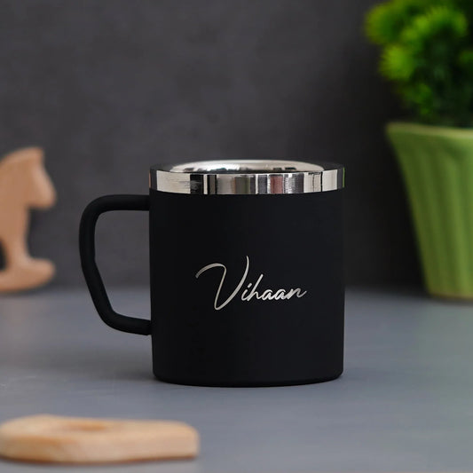 Personalized Temperature Bottle, Stainless Steel Mug & Men's Combo (2 pcs) - Wine