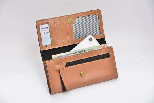 customized lady wallet open look