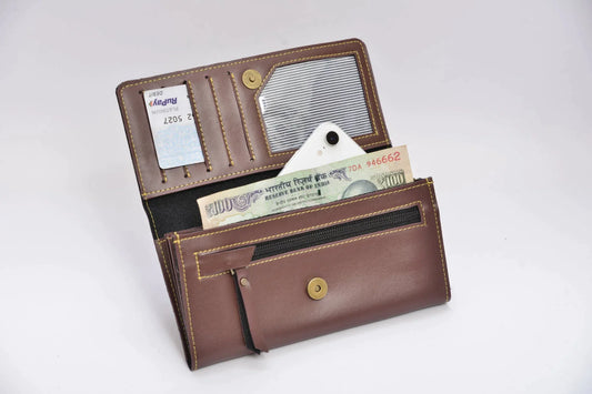 customized lady wallet open look