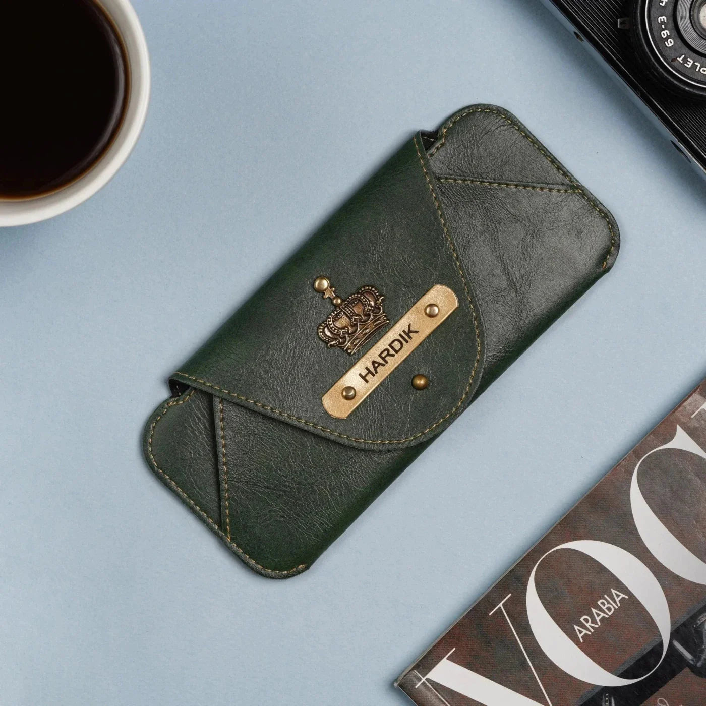 Show off your unique style with this personalized eyewear case.